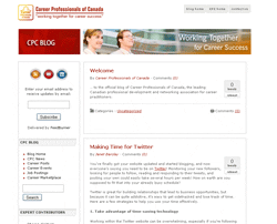 Custom Designed WordPress Theme for Career Pro Canada blog