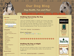 Custom Designed WordPress Theme for Our Dog Blog