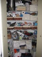 Closet before