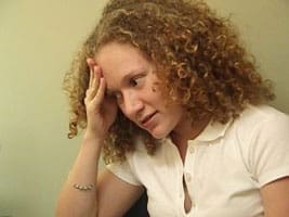 a worried woman a worried woman