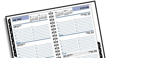 DayMinder Premiere Recycled Weekly Appointment Book
