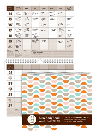 BusyBodyBook Wall Calendar BusyBodyBook Wall Calendar