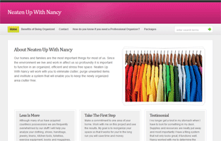 Neaten Up With Nancy – WordPress site by Organized Assistant