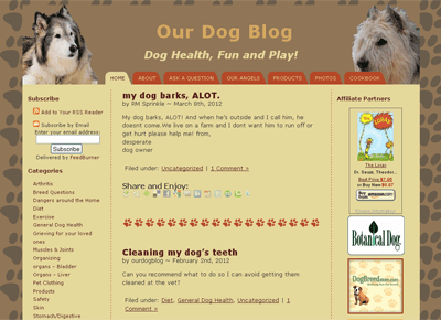 Our Dog Blog