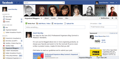Organized Bloggers on Facebook Organized Bloggers on Facebook