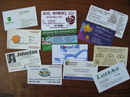 What to do with all those business cards?