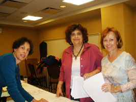 MARPCO 2010 volunteers: Lynn Meltzer, Alisa Levy, and Susan Unger