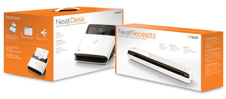 NeatDesk Desktop Scanner and NeatReceipts Mobile Scanner