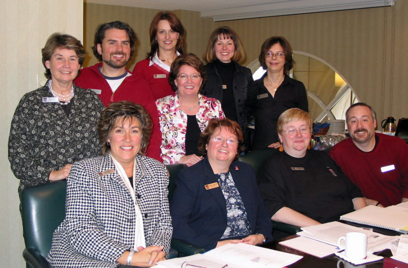 Janet Barclay with the POC National Board, 2005