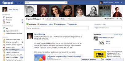 Organized Bloggers on Facebook