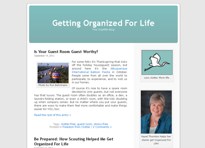 Organized for Life original blog