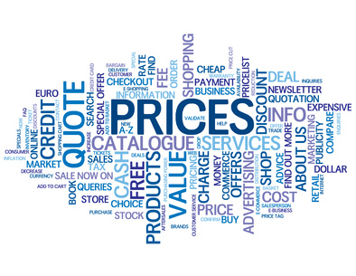 prices tag cloud