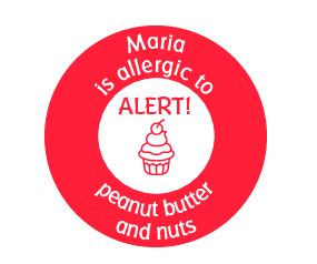 Allergy Alert Labels from Mabel’s Labels