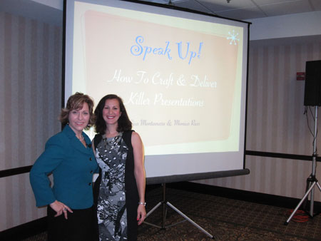 Monica Ricci and Lisa Montanaro teach how to be a good speaker