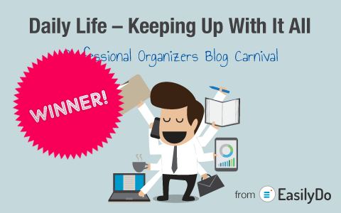 Daily Life: Keeping up with it all – Professional Organizers Blog Carnival