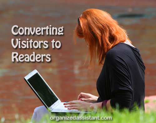 Converting visitors to readers