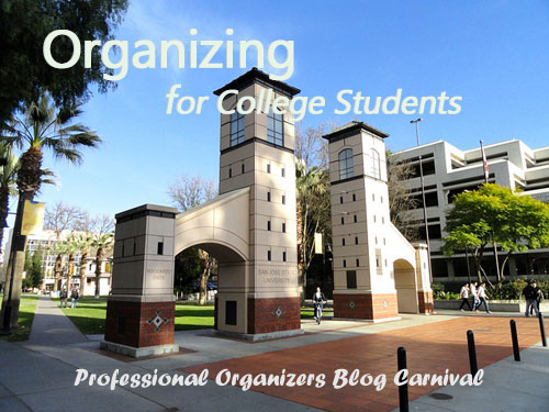 Organizing for College Students – Professional Organizers Blog Carnival