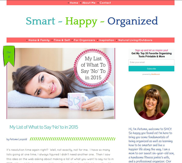 Smart ~ Happy ~ Organized