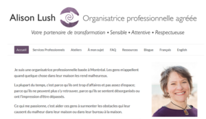 Alison Lush, Certified Professional Organizer in Chronic Disorganization