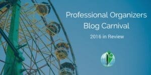Professional Organizers Blog Carnival: 2016 in Review
