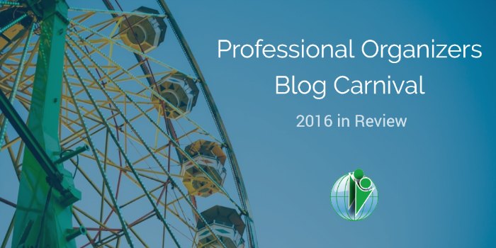 Professional Organizers Blog Carnival: 2016 in Review