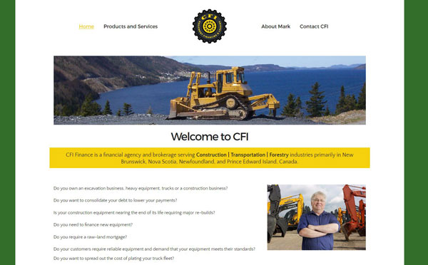WordPress website for CFI Finance
