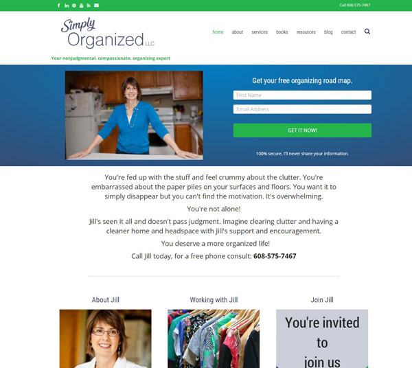 Simply Organized with Jill website