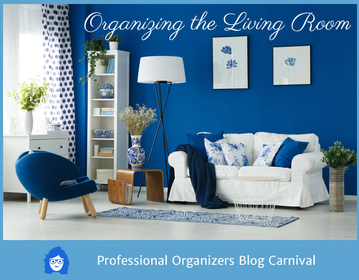 Organizing the Living Room - Professional Organizers Blog Carnival