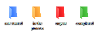Color-coding system for My Projects folder