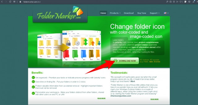 download folder marker