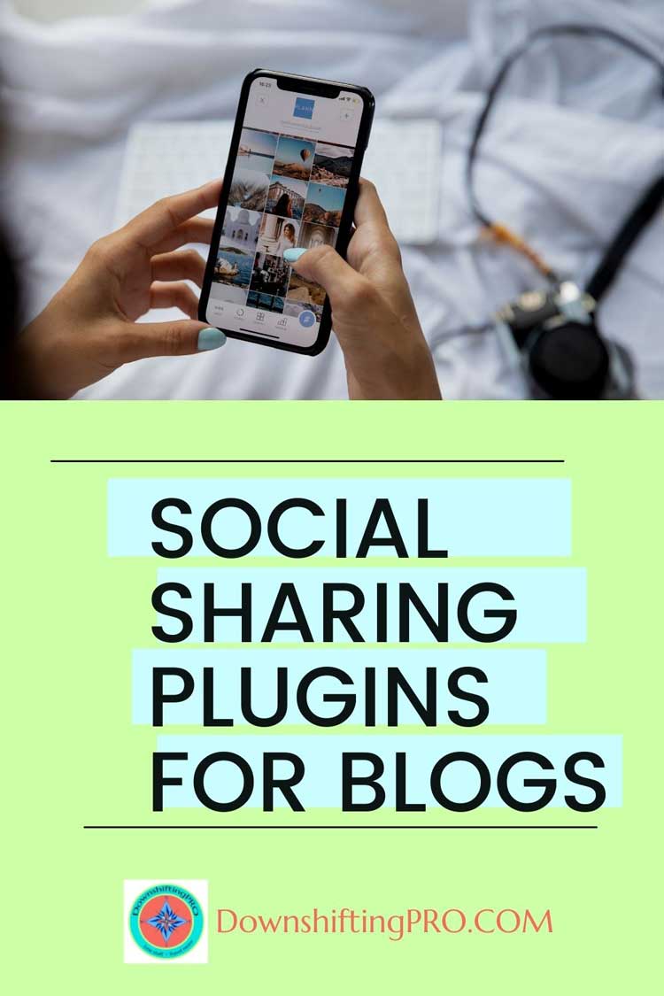 Social Media Share Buttons - Pin - DownshiftingPRO