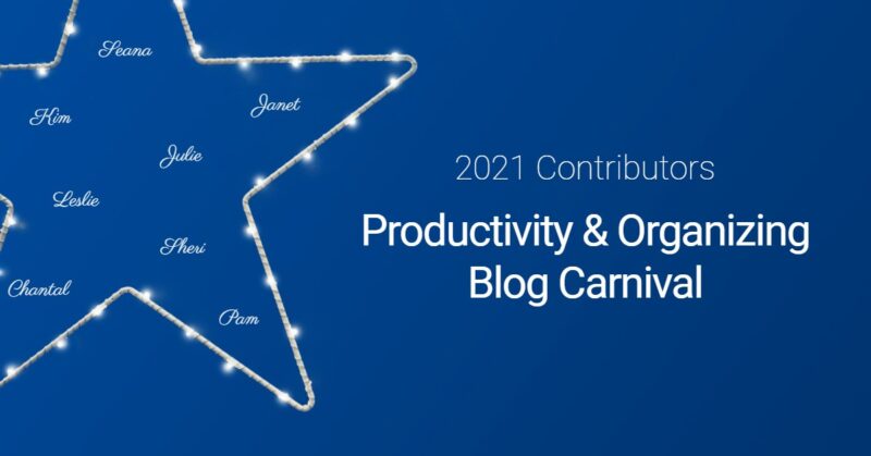 Productivity & Organizing Blog Carnival 2021 Contributors