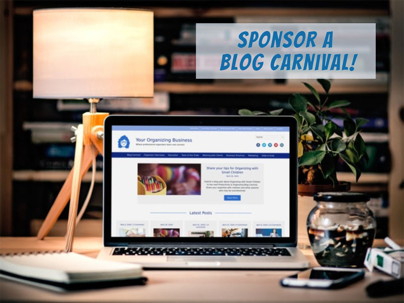 Invitation to sponsor Productivity and Organizing Blog Carnival