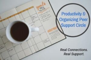 Productivity & Organizing Peer Support Circle - Real Connections, Real Support.